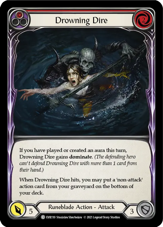 Drowning Dire — Rainbow Foil