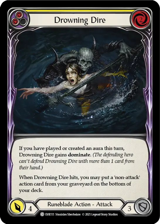 Drowning Dire — Rainbow Foil