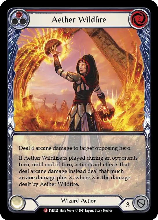 Aether Wildfire — Extended Art — Rainbow Foil