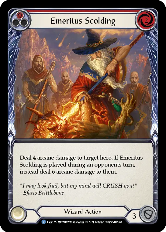Emeritus Scolding — Rainbow Foil