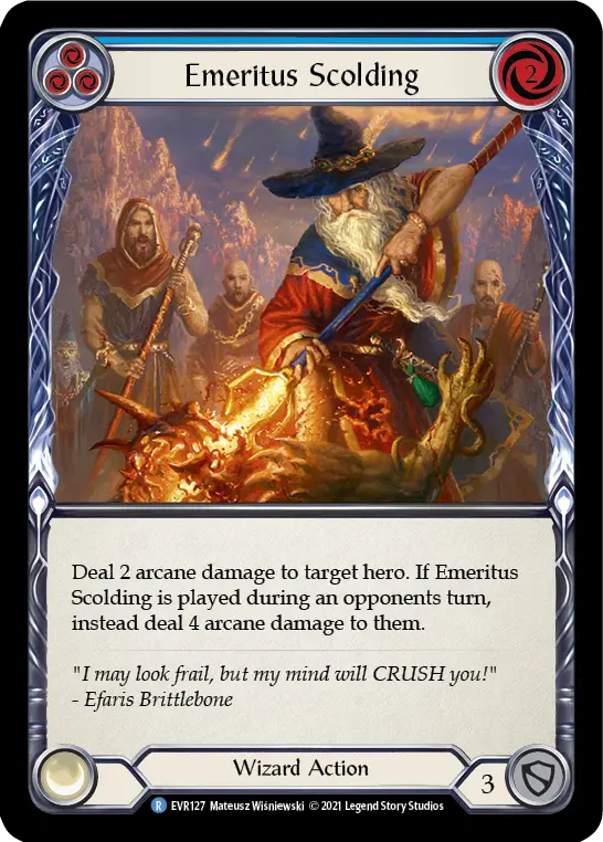 Emeritus Scolding — Rainbow Foil