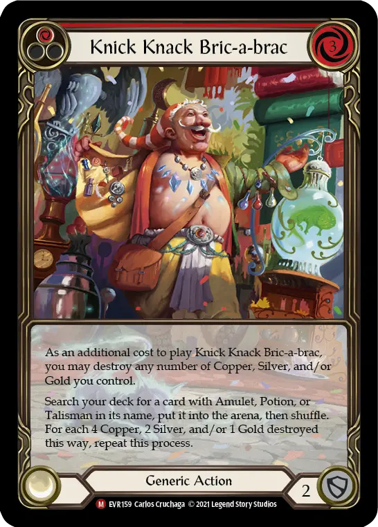 Knick Knack Bric-a-brac — Extended Art — Rainbow Foil