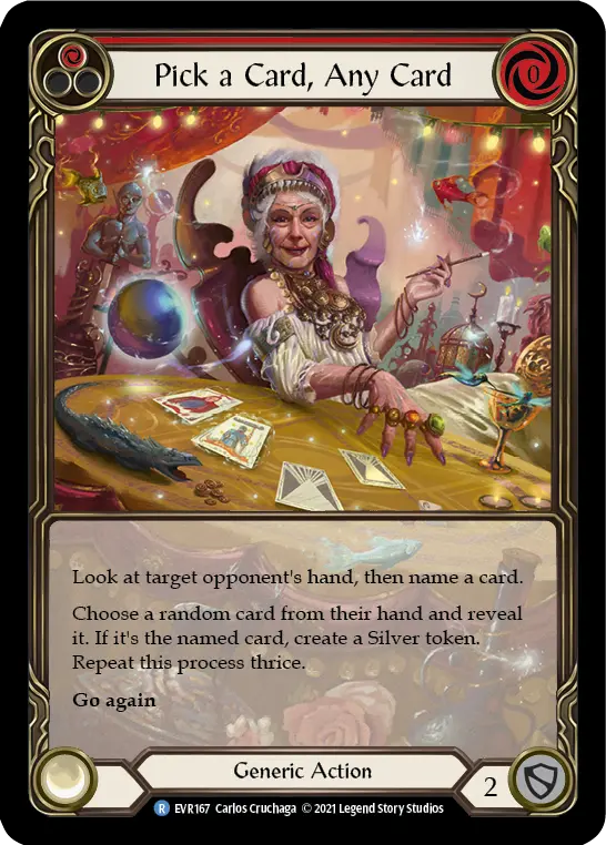 Pick a Card, Any Card — Extended Art — Rainbow Foil