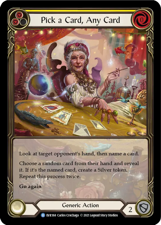 Pick a Card, Any Card — Extended Art — Rainbow Foil