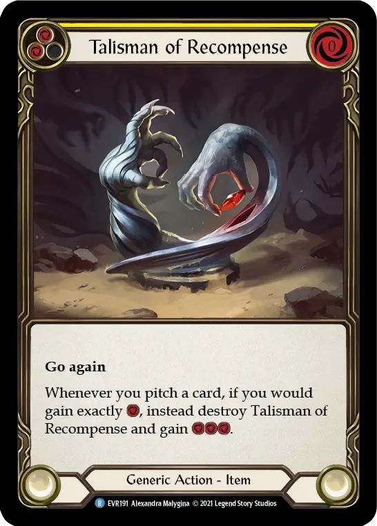 Talisman of Recompense — Cold Foil