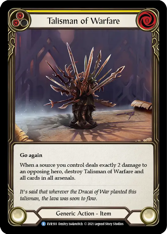 Talisman of Warfare — Cold Foil