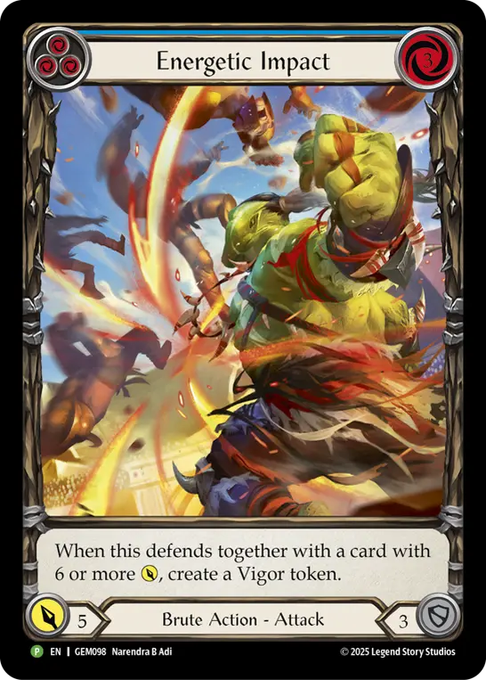 Energetic Impact — Rainbow Foil
