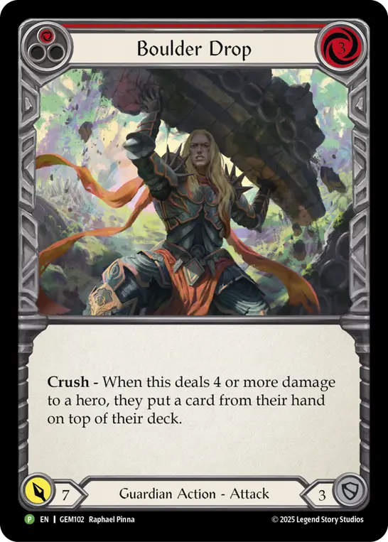 Boulder Drop — Rainbow Foil