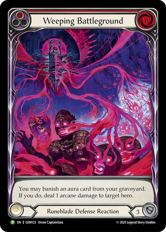 Weeping Battleground — Rainbow Foil