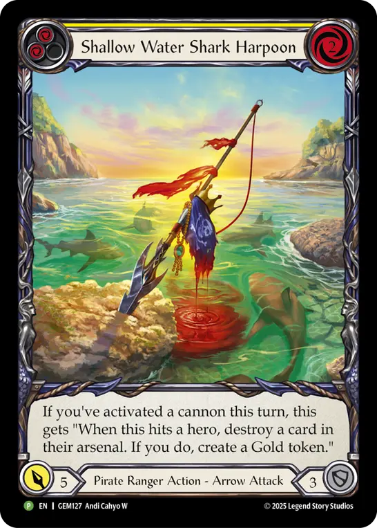 Shallow Water Shark Harpoon — Rainbow Foil