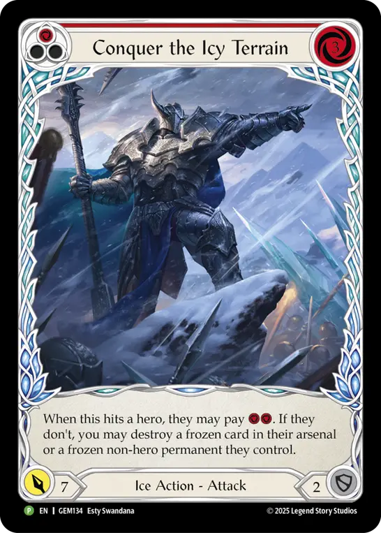Conquer the Icy Terrain — Rainbow Foil