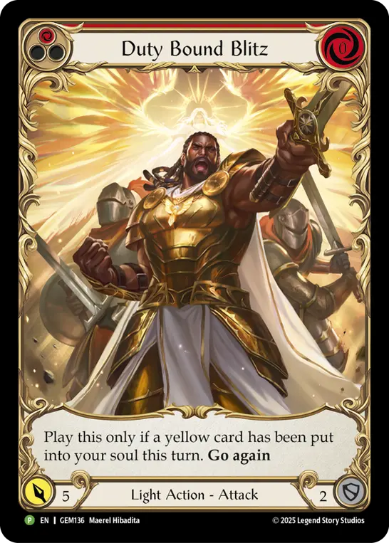 Card image of Duty Bound Blitz (Red)