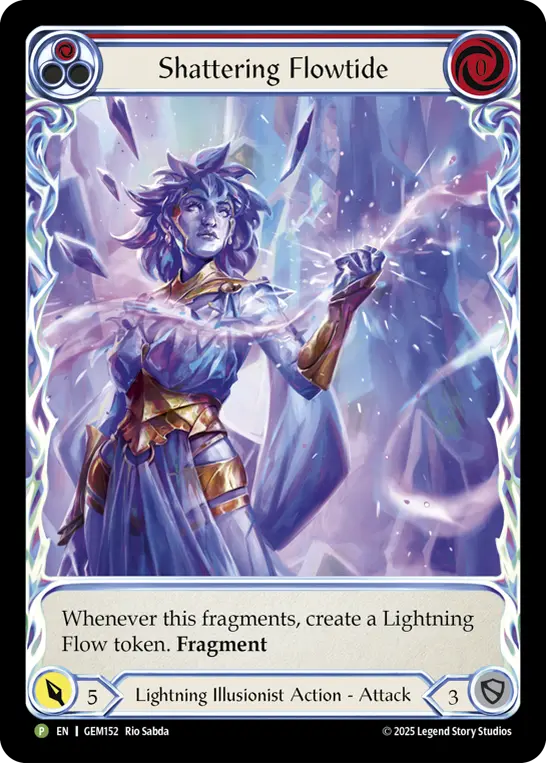 Shattering Flowtide — Rainbow Foil