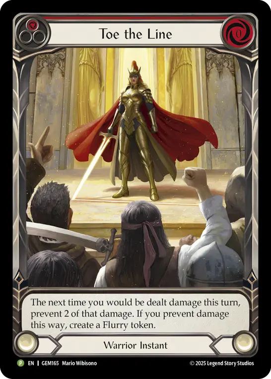 Toe the Line — Rainbow Foil