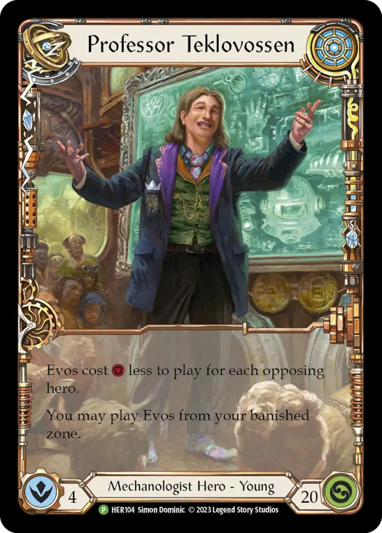 Professor Teklovossen card