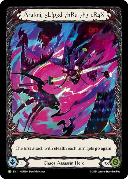 Arakni, 5L!p3d 7hRu 7h3 cR4X