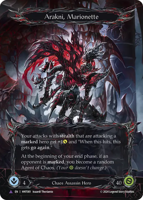 Arakni, Marionette — Extended Art — Cold Foil