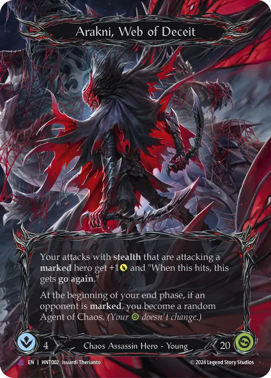 Arakni, Web of Deceit — Extended Art — Cold Foil