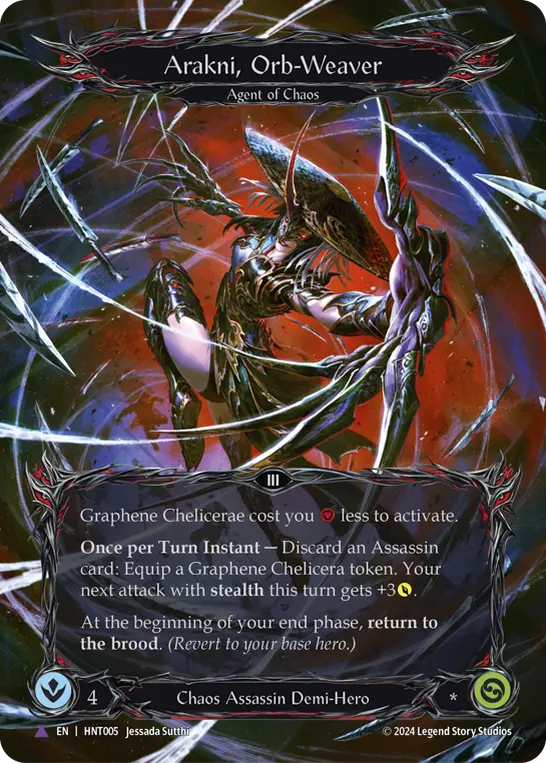 Arakni, Orb-Weaver — Extended Art — Cold Foil