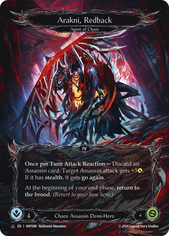Arakni, Redback — Extended Art — Cold Foil