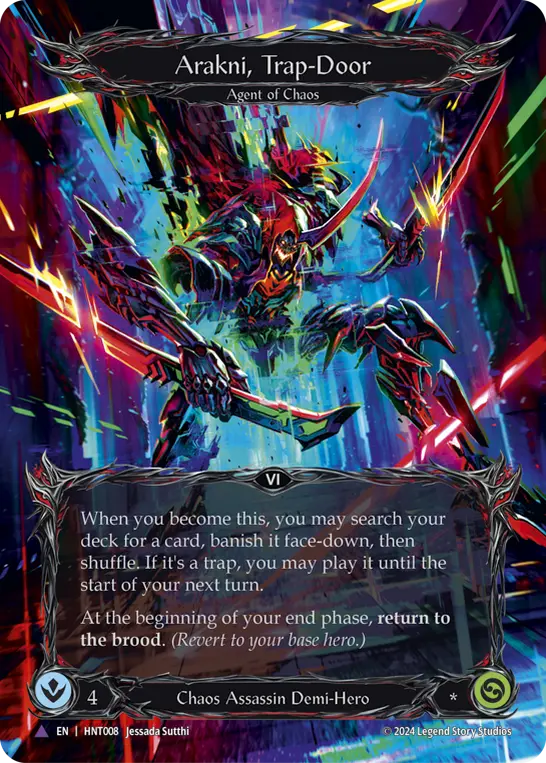 Arakni, Trap-Door — Extended Art — Cold Foil