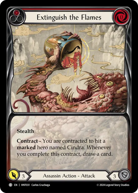 Extinguish the Flames — Extended Art — Rainbow Foil