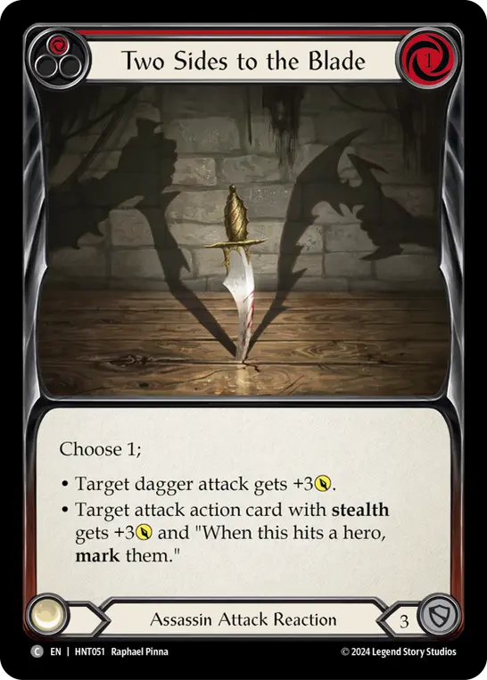 Two Sides to the Blade — Rainbow Foil