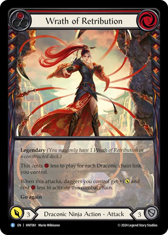 Wrath of Retribution — Extended Art — Rainbow Foil