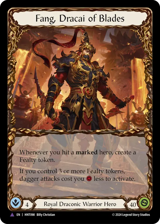 Fang, Dracai of Blades — Extended Art — Cold Foil