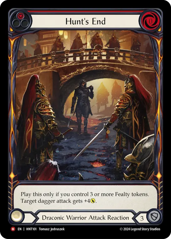 Hunt's End — Extended Art — Rainbow Foil