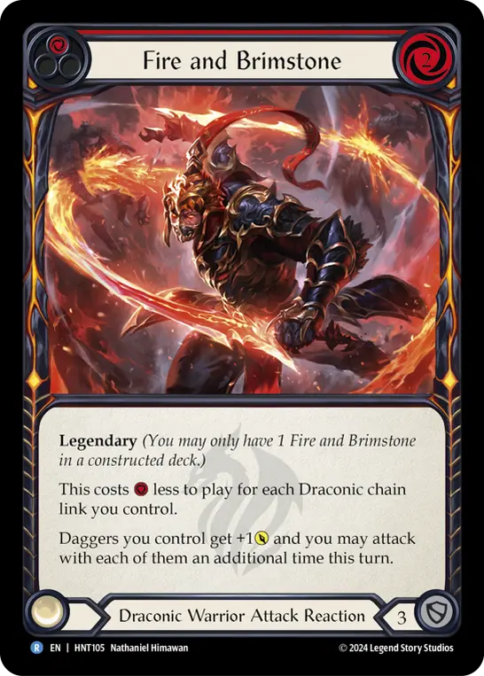 Fire and Brimstone — Rainbow Foil