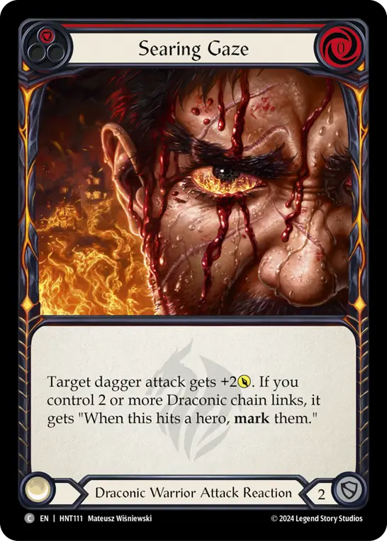 Searing Gaze — Rainbow Foil