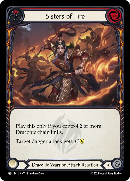 Sisters of Fire — Rainbow Foil