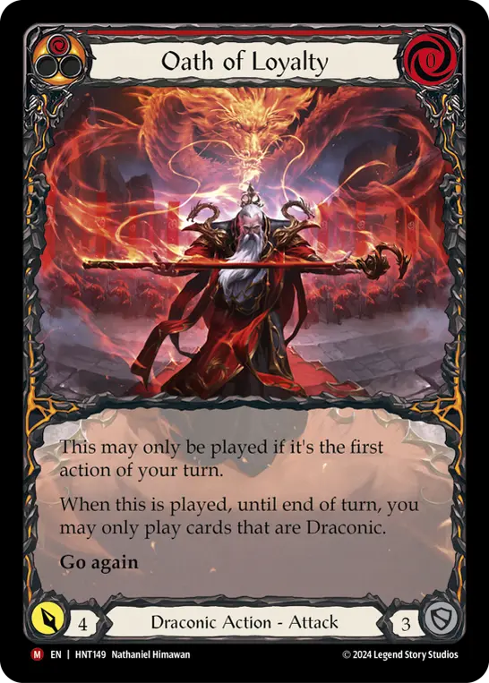 Oath of Loyalty — Extended Art — Rainbow Foil