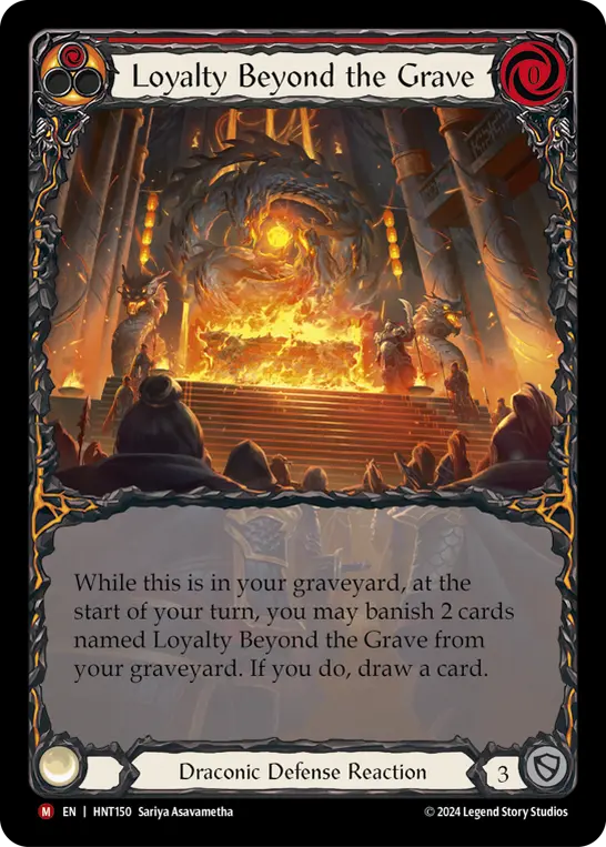 Loyalty Beyond the Grave — Extended Art — Rainbow Foil