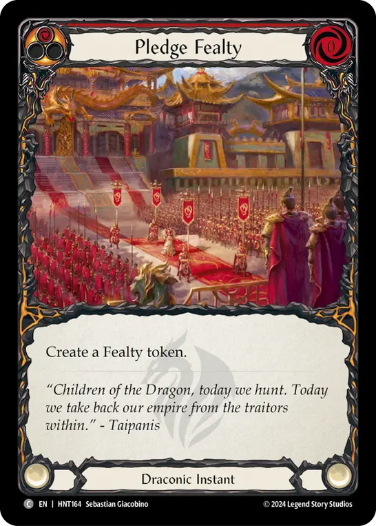 Pledge Fealty — Rainbow Foil