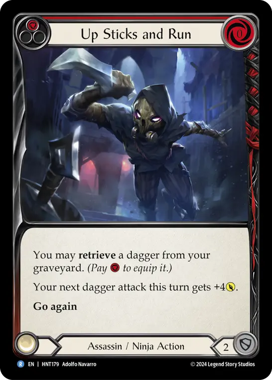 Up Sticks and Run — Rainbow Foil
