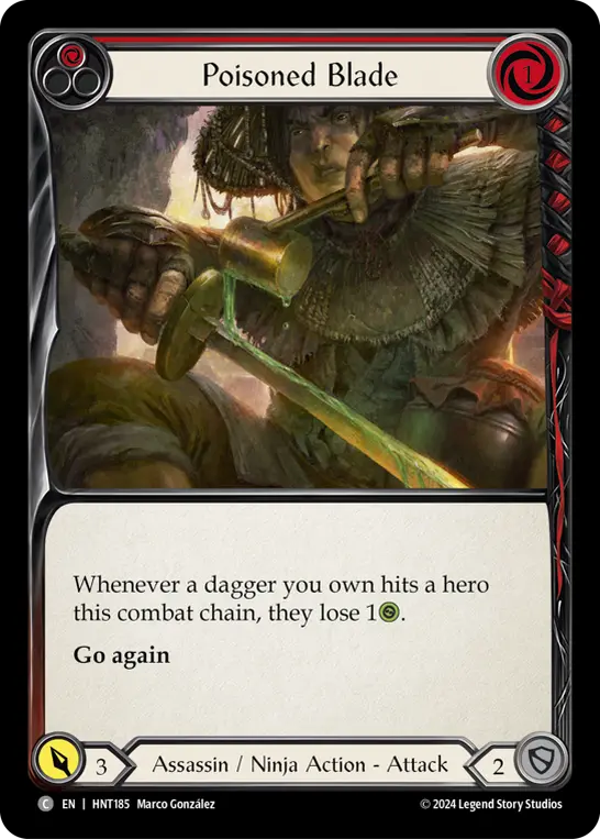 Poisoned Blade — Rainbow Foil