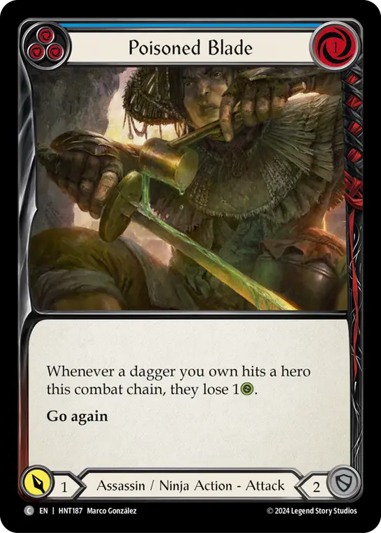 Poisoned Blade — Rainbow Foil