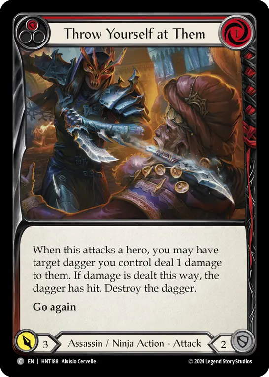 Throw Yourself at Them — Rainbow Foil