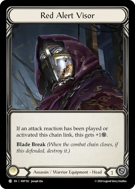 Red Alert Visor — Cold Foil