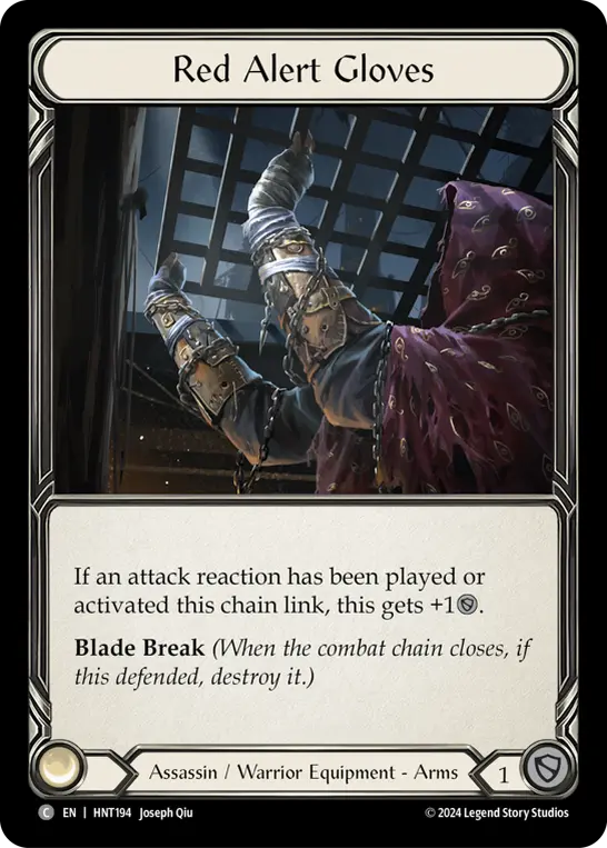 Red Alert Gloves — Cold Foil