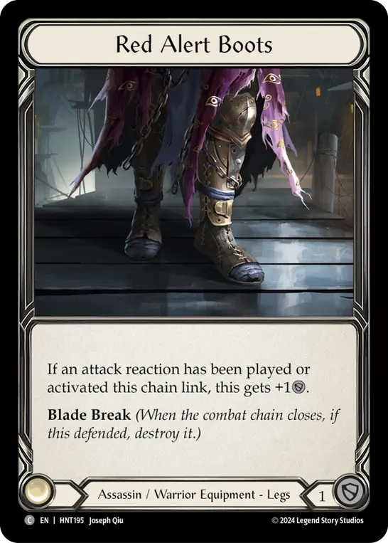 Red Alert Boots — Cold Foil