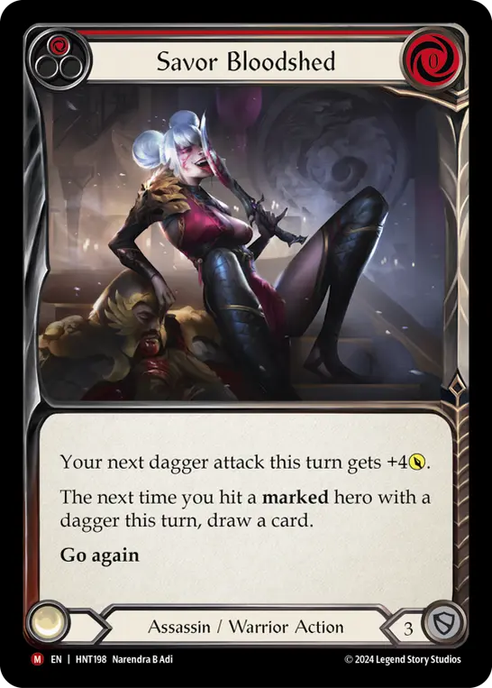 Savor Bloodshed — Rainbow Foil