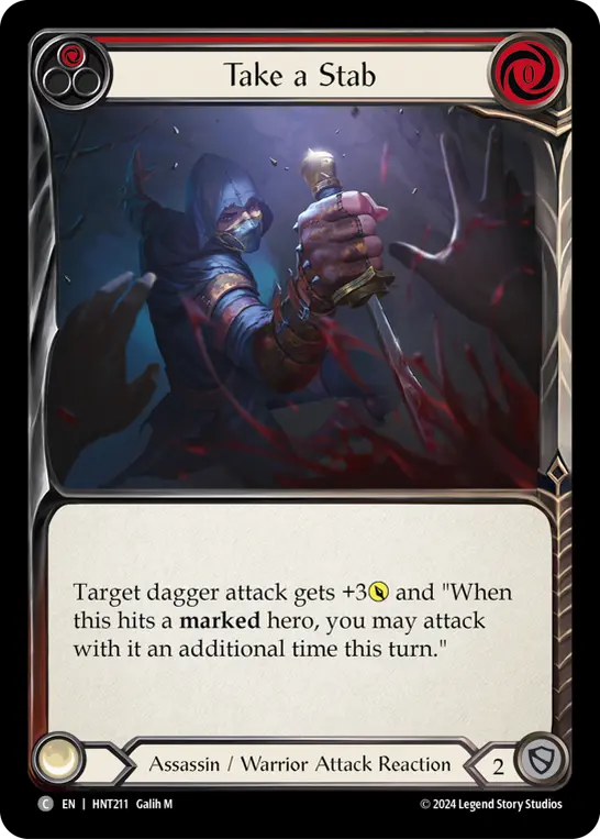 Take a Stab — Rainbow Foil