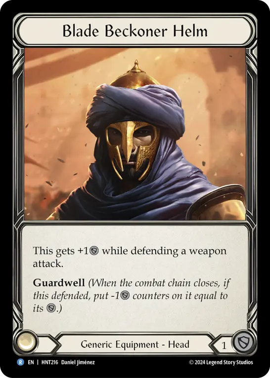 Blade Beckoner Helm — Cold Foil