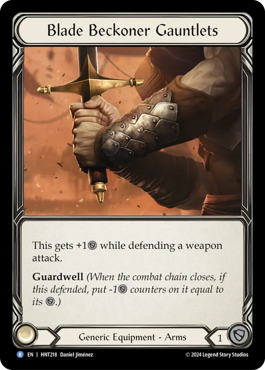 Blade Beckoner Gauntlets — Cold Foil