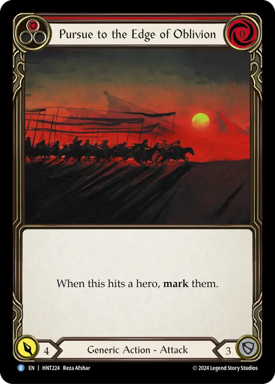 Pursue to the Edge of Oblivion — Rainbow Foil
