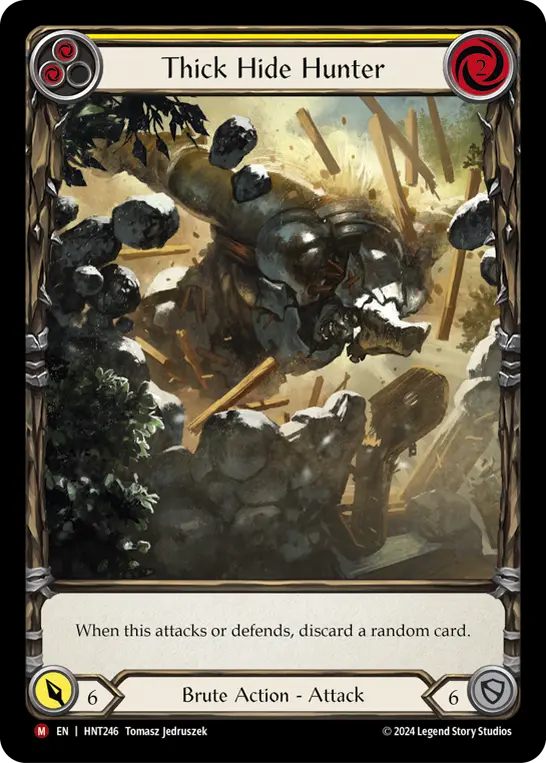 Thick Hide Hunter — Extended Art — Rainbow Foil