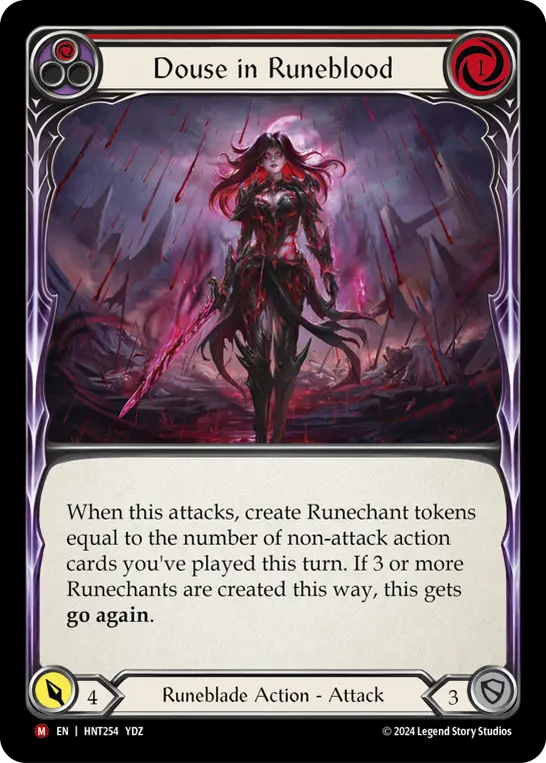 Douse in Runeblood — Rainbow Foil